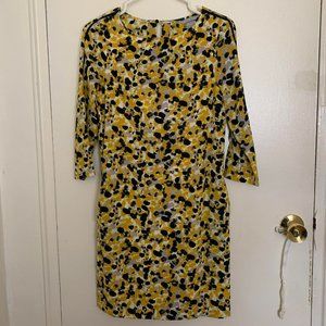 H&M 3/4 Sleeve Dot Shift Dress